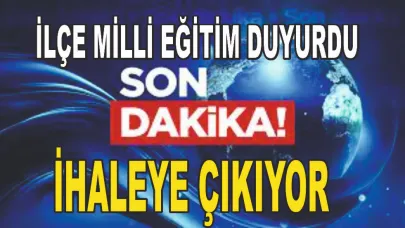 İlçe Milli Eğitim Müdürlüğü Araç Kiralama Hizmeti Alacak