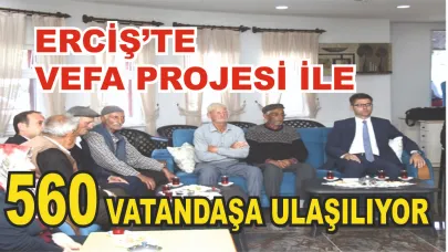 Erciş'te Vefa Projesi İle Gönüllere Dokunuluyor