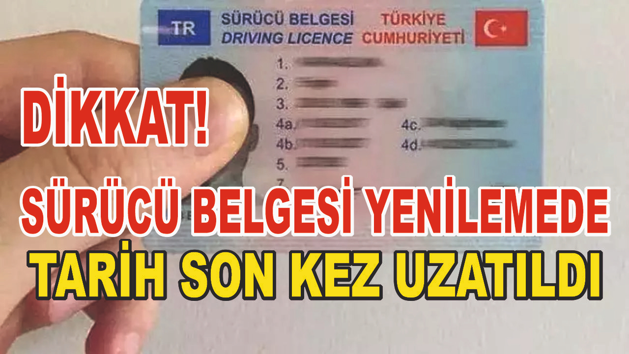 Eski Tip Sürücü Belgelerinde Yenileme Süresi Son Kez Uzatıldı