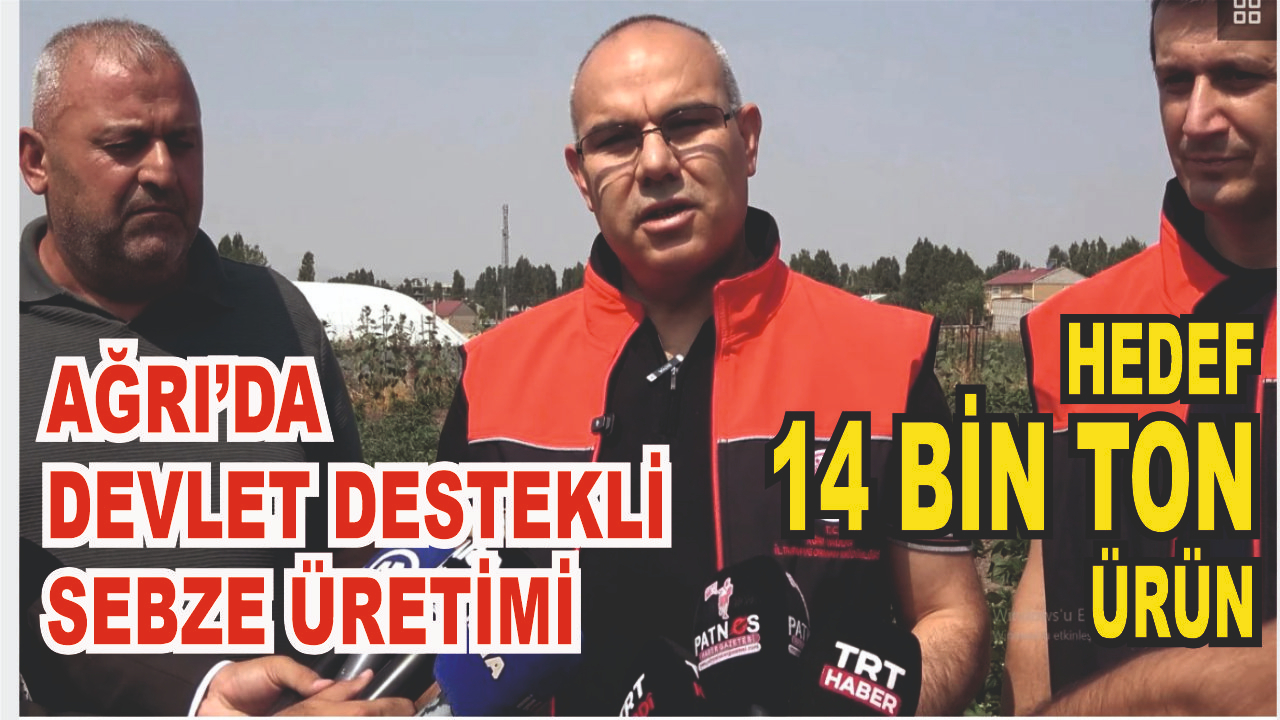 Ağrı’da Devlet Desteğiyle Sebze Üretimi Artıyor