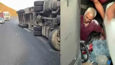 İranlı tır sürücüsü vatandaşlar tarafından kurtarıldı
