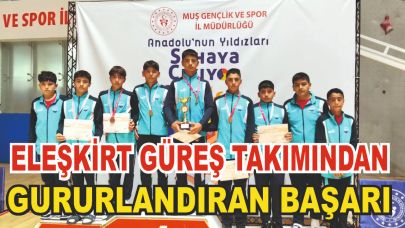 Eleşkirt Güreş Takımı Türkiye Finallerine Yükseldi