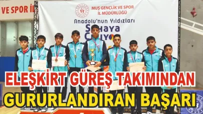 Eleşkirt Güreş Takımı Türkiye Finallerine Yükseldi