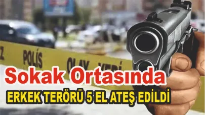 Sokak Ortasında Bir kadına Silahlı Saldırı