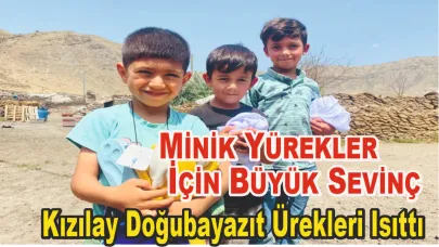 Kızılay Doğubayazıt’tan minik yüzleri güldürdü