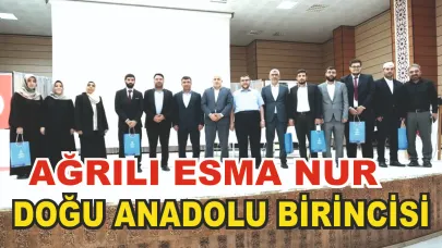 Doğu Anadolu Bölge Finalinde Ağrılı Esma Nur Aktaş Birinci Oldu