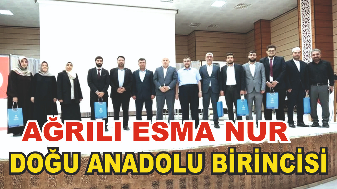 Doğu Anadolu Bölge Finalinde Ağrılı Esma Nur Aktaş Birinci Oldu