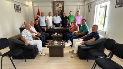 Ercişli İş İnsanları Erciş Ticaret ve Sanayi Odasını Ziyaret Ettiler