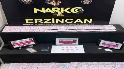 Polsi Erzincan’da uyuşturucu ticaretinden 2 kişiyi tutukladı