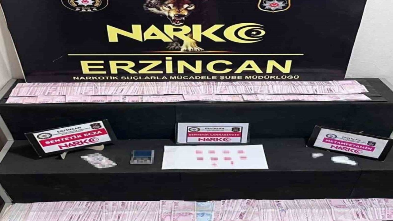 Polsi Erzincan’da uyuşturucu ticaretinden 2 kişiyi tutukladı