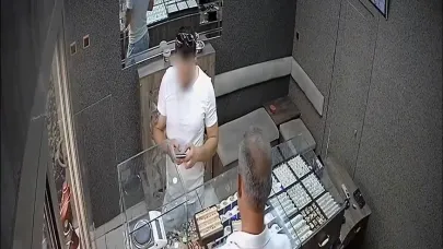 Küpe çalan şahıs kıskıvrak yakalandı