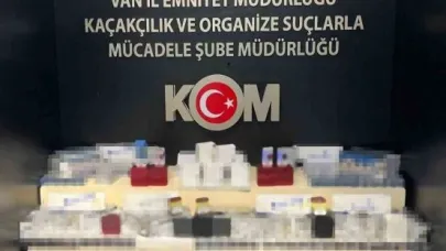 polis gümrük kaçağı malzemeler ele geçirdi