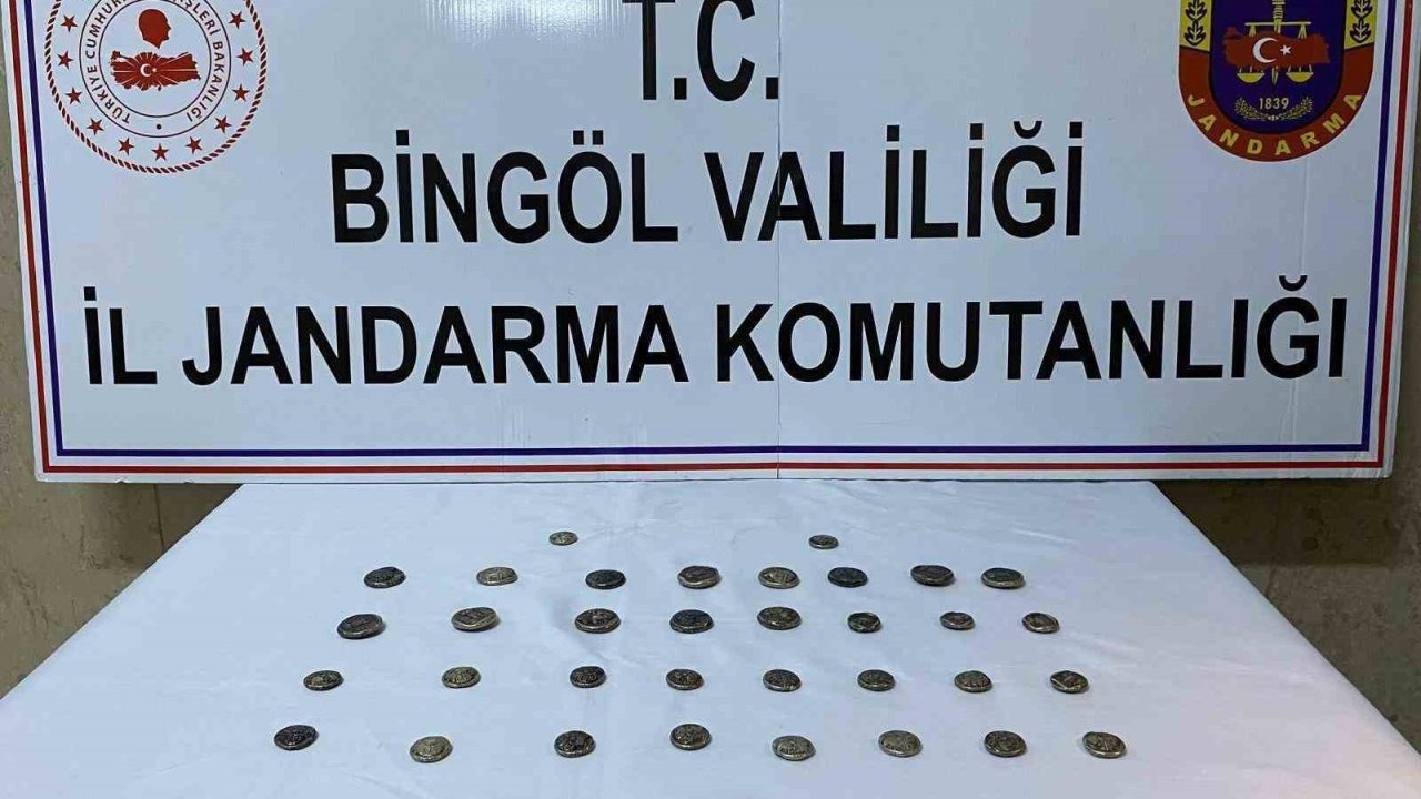 Jandarma 42 adet sikke ele geçirdi
