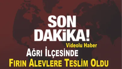 Fırın bacasında çıkan yangın paniğe neden oldu
