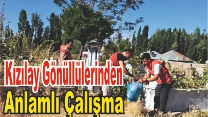 Kızılay Gönüllülerinden Anlamlı Çalışma