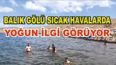 Taşlıçay Balık Gölü Serinlemek İsteyenlerin Uğrak Mekanı Oldu (Videolu Haber)