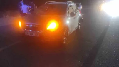 İki otomobil çarpıştı: 1 yaralı