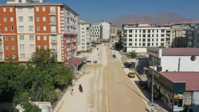 Terzioğlu caddesindeki çalışmalarda sona doğru