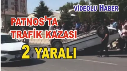 Patnos'ta trafik kazası:2 yaralı