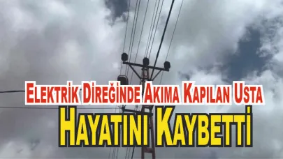 Elektrik Direğinde Akıma Kapılan Usta Hayatını Kaybetti