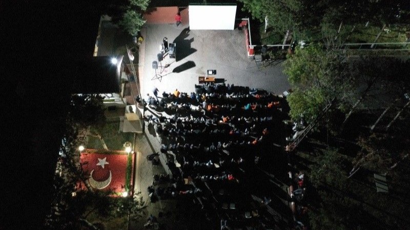 Kars'ta hükümlüler için film gösterisi