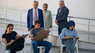 Erzincan’da güzel sanatlar için özel yetenek sınavları yapıldı