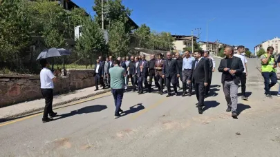 MHP heyeti, İspir’de heyelan bölgesinde