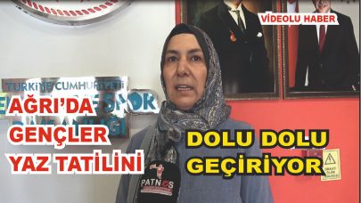 Ağrı Gençlik Merkezi’nde Gençler Yaz Tatilini Verimli Geçiriyor