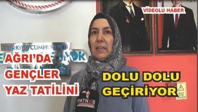 Ağrı Gençlik Merkezi’nde Gençler Yaz Tatilini Verimli Geçiriyor