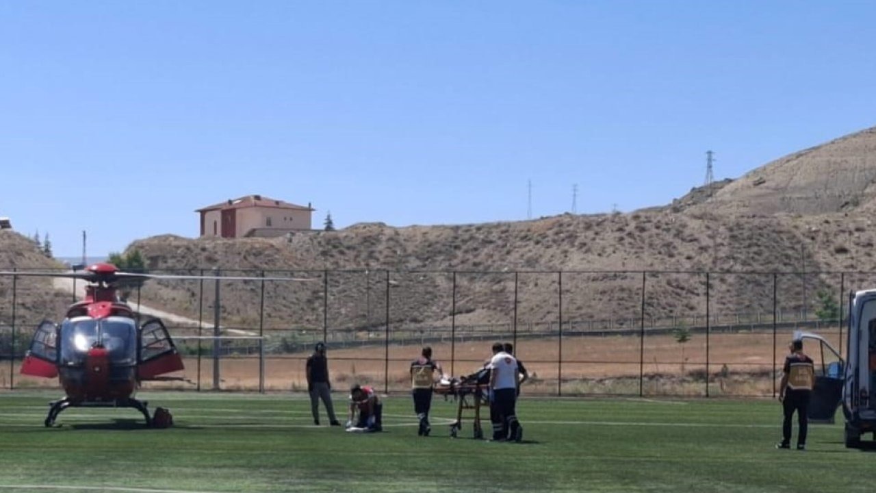 Malatya’da ambulans helikopter 78 yaşındaki hasta için havalandı