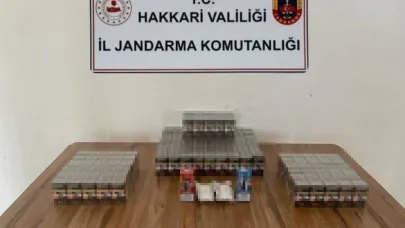 Çukurca’da 985 paket kaçak sigara ele geçirildi
