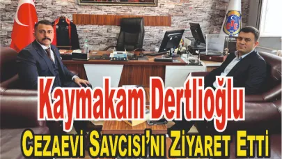 Patnos Kaymakamı Burak Dertlioğlu’ndan Cezaevi Savcısı Emin Burak Sürezli’ye İade-i Ziyaret