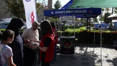 Polis Erzurum'da 16 bin 500 kişiye bilgilendirme yaptı