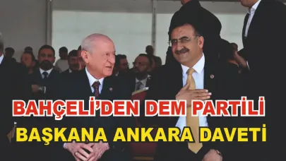 Devlet Bahçeli DEM Partili Başkanı Ankara'ya davet etti