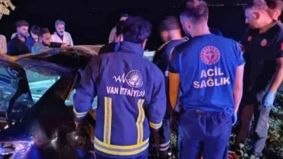 Van’da araç takla attı 1 kişi yaralandı
