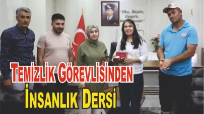 Ağrı’da temizlik görevlisinden örnek davranış (Videolu Haber)