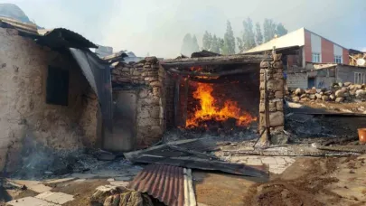 Erzurum Yakutiye’de büyük yangın