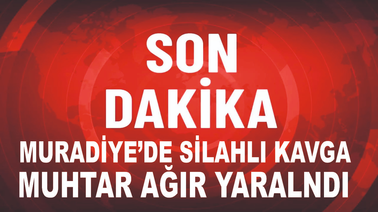 Muradiye'de Silahlar konuştu; 1 ölü 2 ağır yaralı