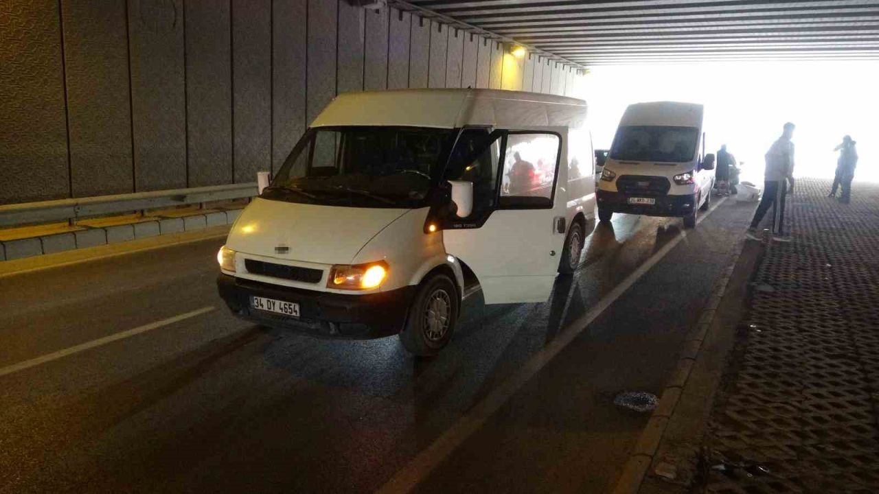Malatya’da alt geçitte zincirleme kaza: 2 yaralı