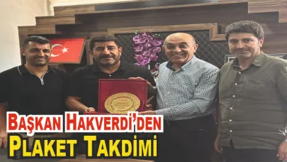 Patnos Ziraat Odası’ndan Yusuf İçen’e Plaket