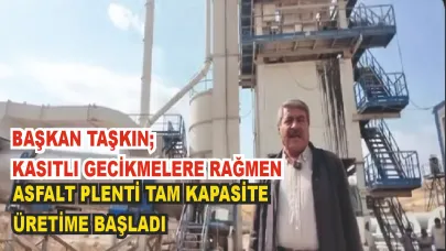Patnos'ta Asfalt Pelnti Üretime Başladı