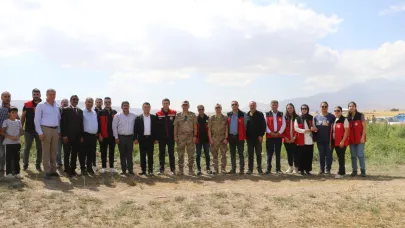 Patnos’ta kuru fasulye hasadı yapıldı