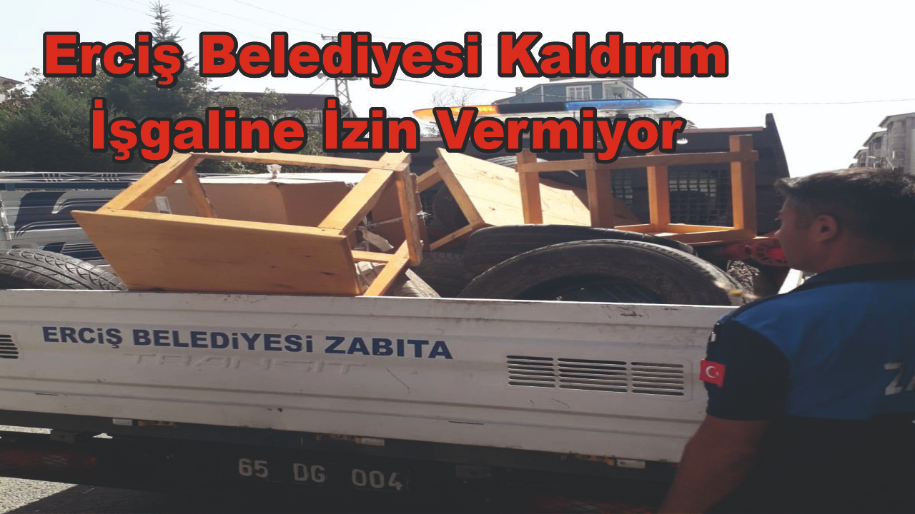 Erciş Belediyesinden Kaldırım İşgaline Sıkı Denetim