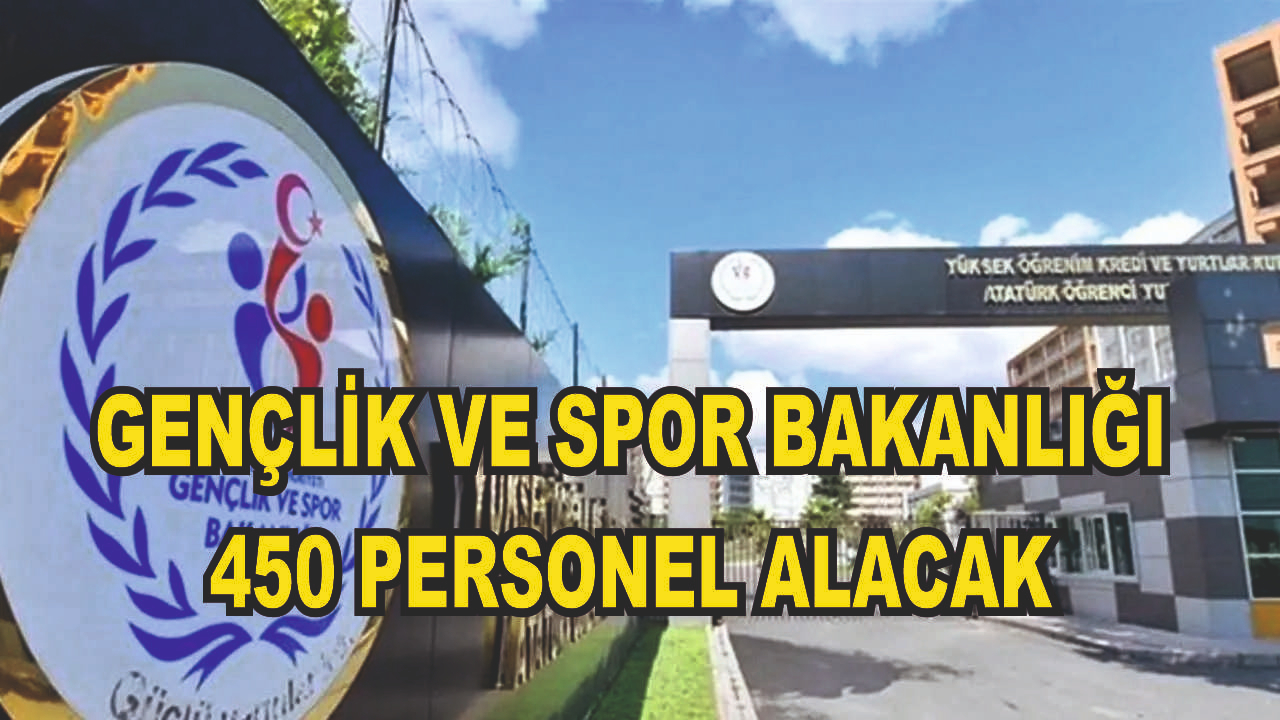 Gençlik ve Spor Bakanlığı 450 sözleşmeli personel alacak