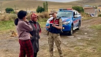 Ardahan'da Jandarma ekipleri köylerde KADES’i anlattı