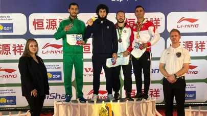 AİÇÜ’lü Sporcu Murat Erdem, Dünya Wushu Şampiyonası’nda Üçüncü Oldu
