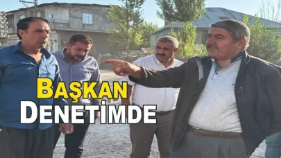 Patnos Camii Mahallesi’nde Yol Çalışmaları Devam Ediyor