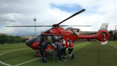 Malatya’da ambulans helikopter 72 yaşındaki hasta için havalandı