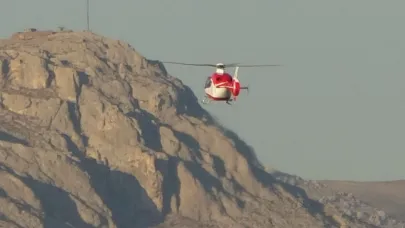 Helikopter Ambulans Yaralı Genç İçin Havalandı