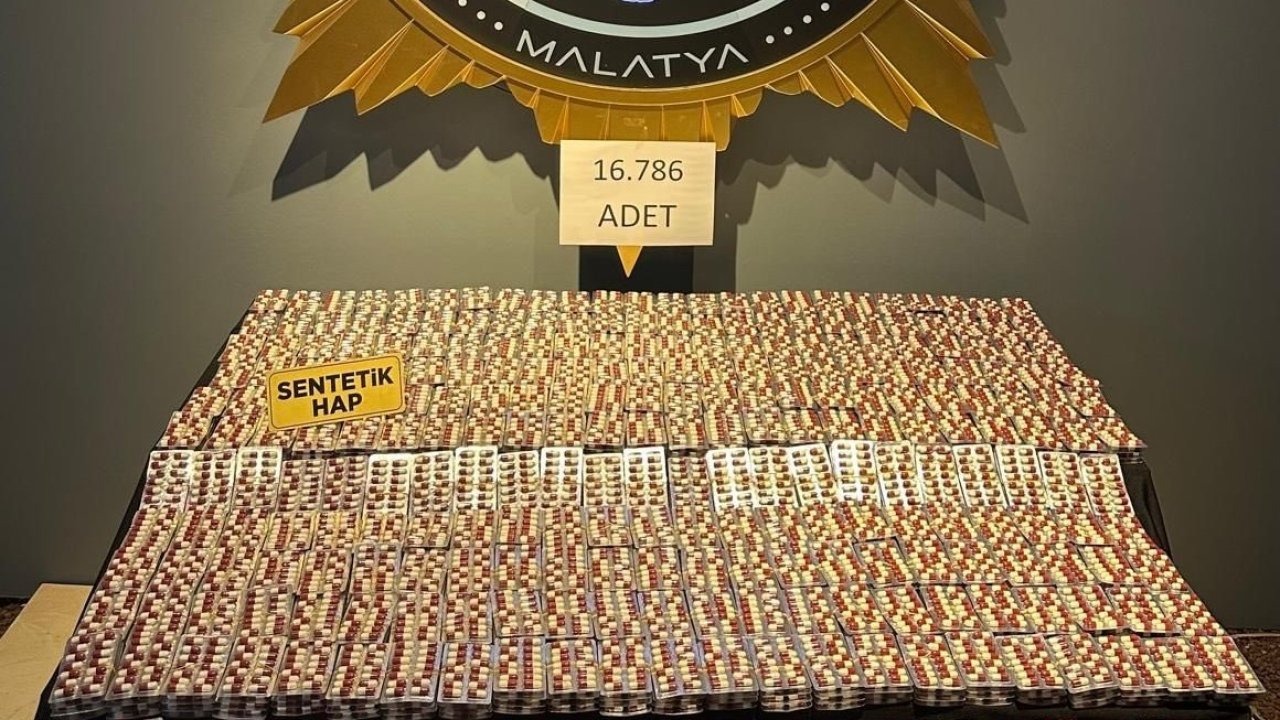Polis 16 bin 786 sentetik ecza hap ele geçirdi